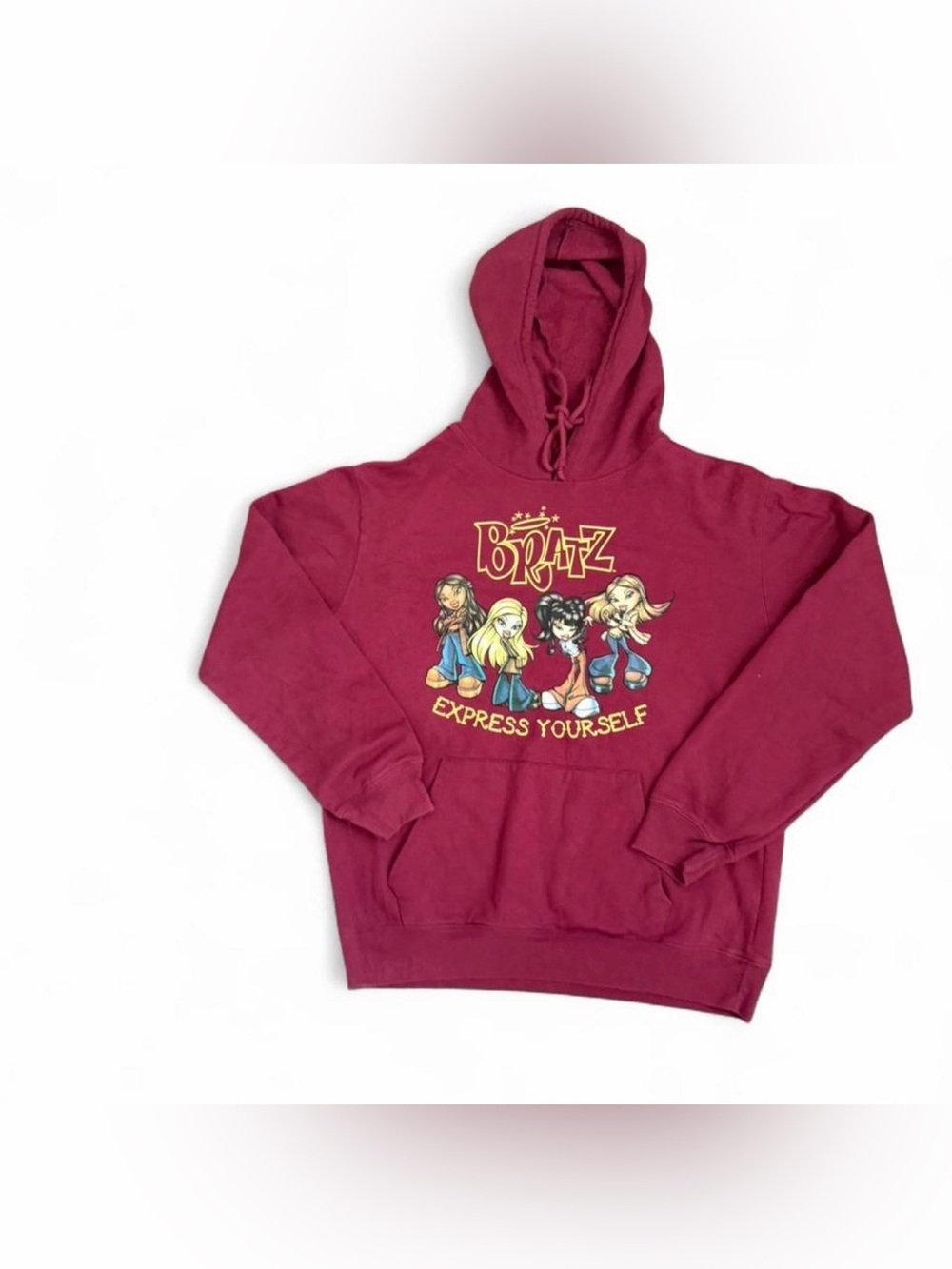 Bratz "Express Yourself" Burgundy Hoodie size large